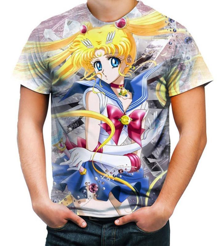 Camiseta Camisa Sailor Moon Usagi Tsukino Pretty Guardian 7 - Estilo ...