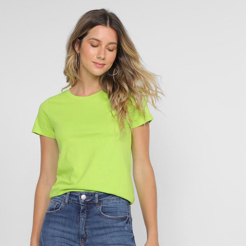 Camiseta Hering Básica Feminina - Camiseta Feminina - Magazine Luiza