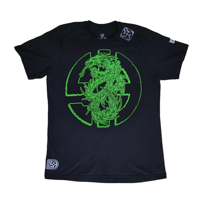 Camiseta Neon Dragon Brilha no escuro e luz negra Algodão - Evocat ...