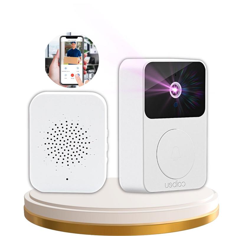Campainha Interfone Inteligente Sem Fio Camera Audio Wifi Porteiro ...