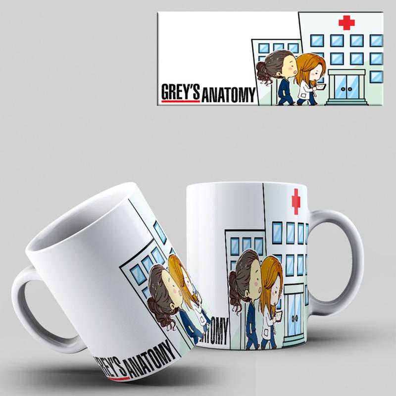 Caneca de Porcelana Greys Anatomy My person Hospital Series ...