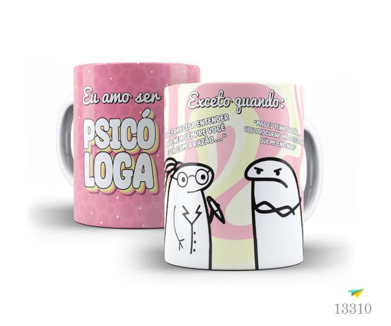 Caneca Flork profissões - psicóloga - LiveSub - Canecas - Magazine Luiza