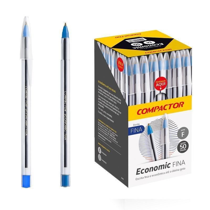 Caneta compactor economic fina azul cx 50und - Caneta - Magazine Luiza