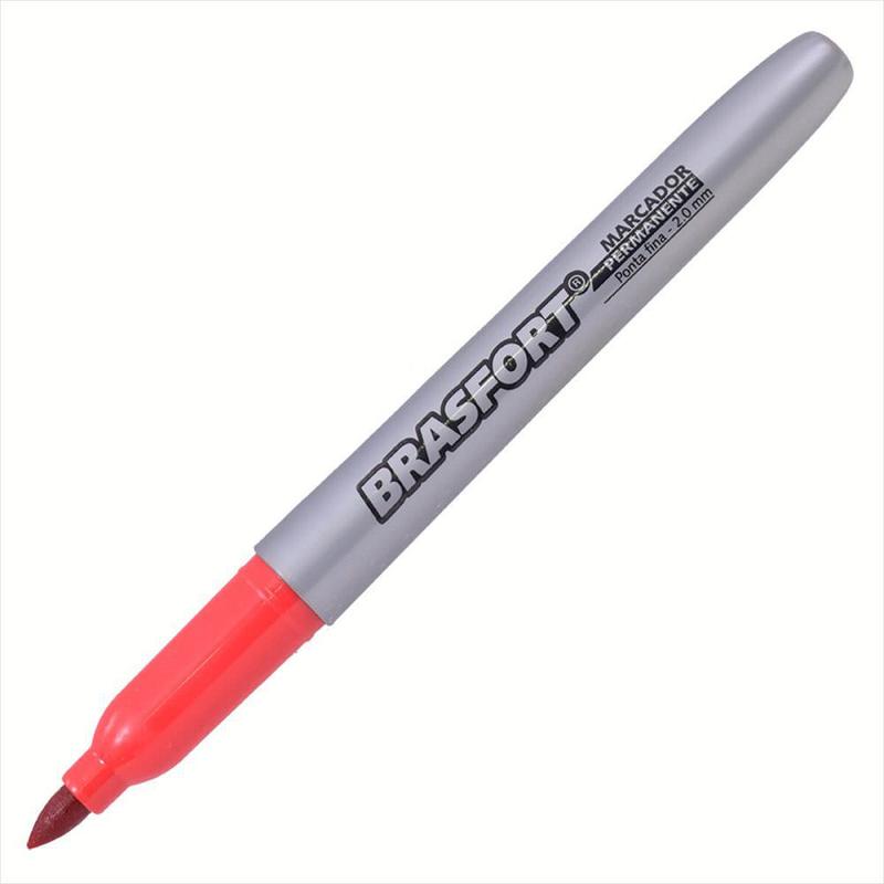 Caneta Permanente Marcador Ponta Fina Para Tecido Metal Plástico ...