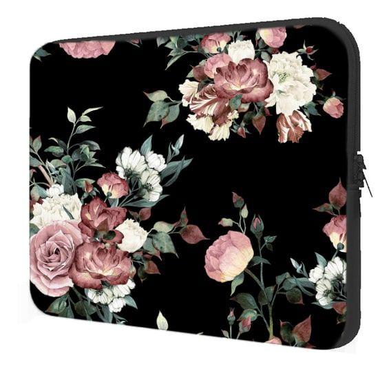 Capa Case Notebook 14 15.6 17 Personalizado Coleção Estampas Flores ...