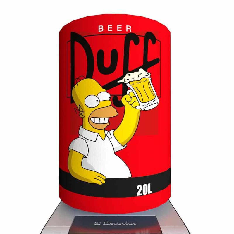 Capa Para Gal o De gua Beer Duff Simpson 20 Litros Novadecora Capa capa-para-gal-o-de-gua-beer-duff-simpson-20-litros-novadecora-capa
