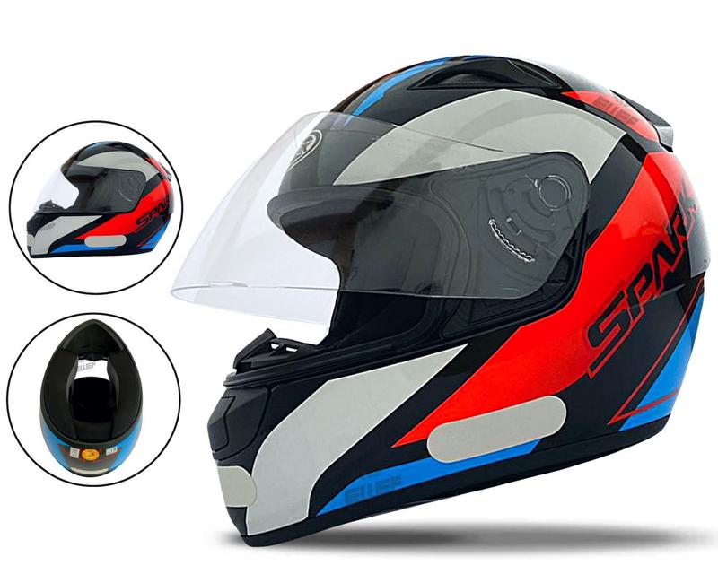 Capacete Fechado Spark Mixed Blue Tamanho 56 Esportivo Narigueira - EBF ...