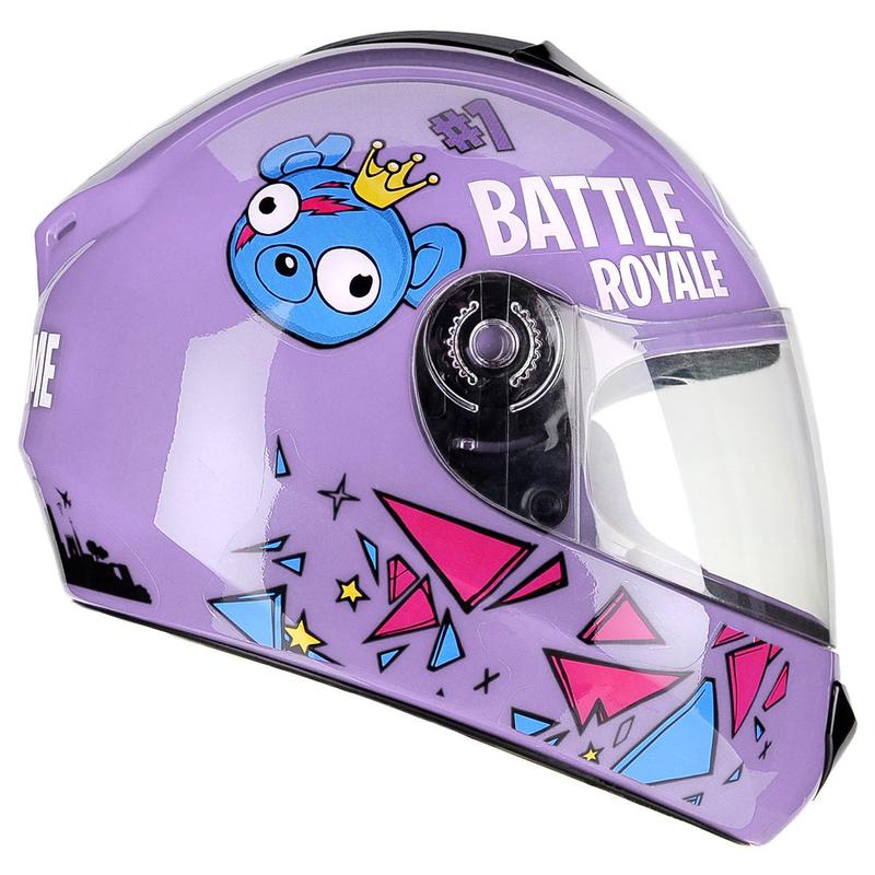 Capacete Moto Infantil Criança Fly Fun Game Lilás Brilhante - Capacete ...