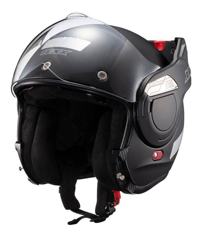 Capacete Moto Texx Stratos Preto Fosco Articulado Abre 180º - Capacetes ...