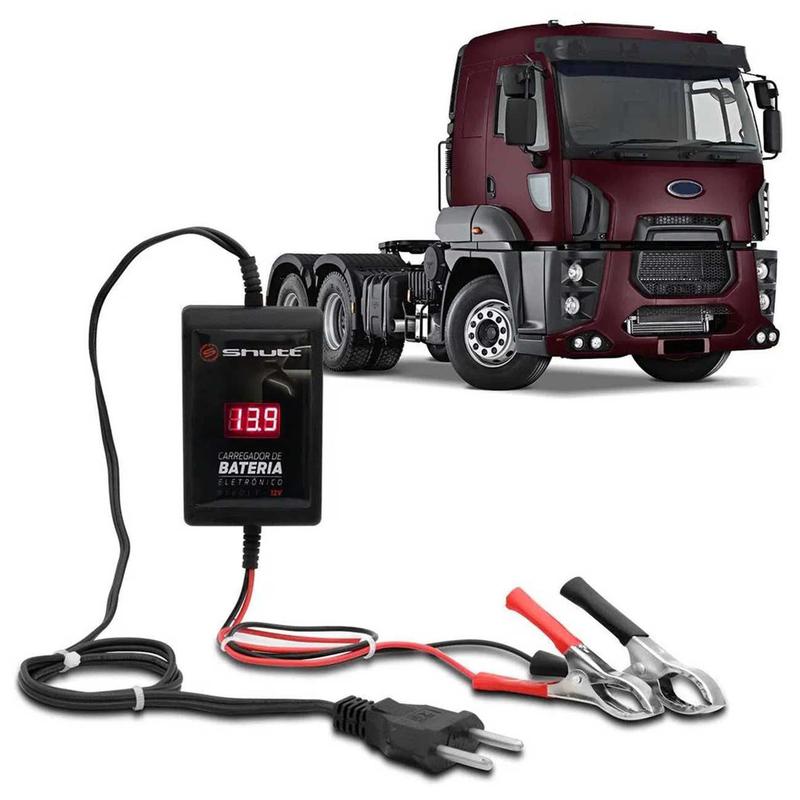 Carregador de Bateria Automotivo Voltímetro 24W 12V 2000mAh Caminhão ...