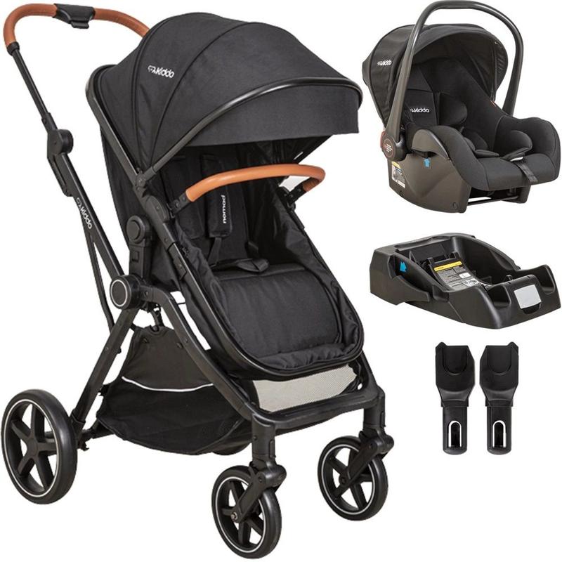 Carrinho de Bebe Kiddo Nomad com Bebe Conforto e Base Preto - Carrinho ...