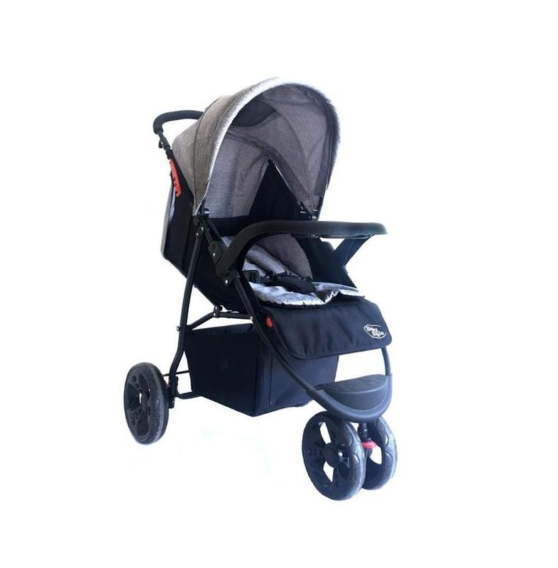 Carrinho De Bebê Urban Cinza Passeio 3 Rodas Grandes - Baby Style ...