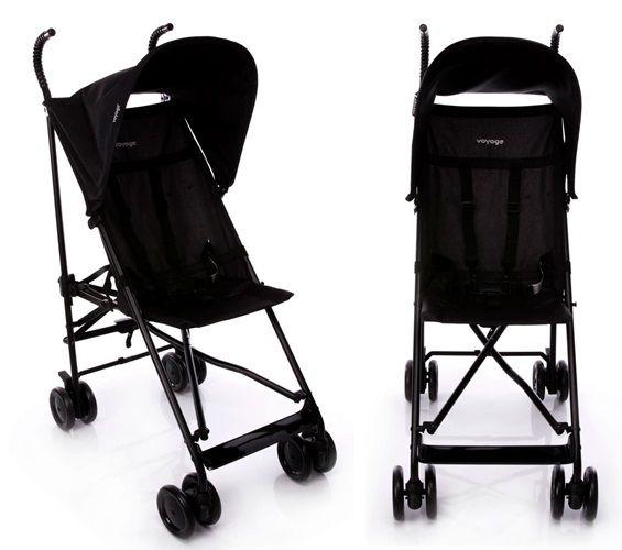 Carrinho De Passeio Guarda Chuva Quick Com Capota Removível Preto Super ...