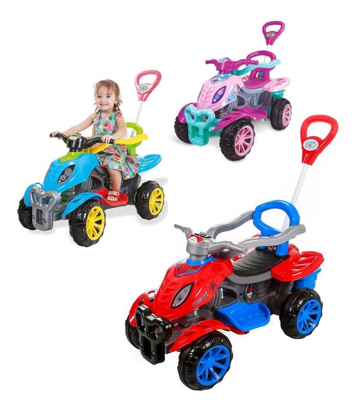 Carrinho De Passeio Infantil Empurrador Pedal Criança Bebê - Maral ...