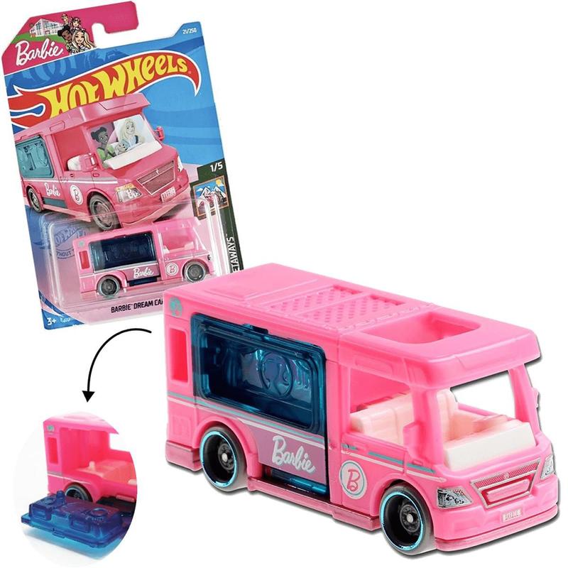 Carrinho Hotwheels Barbie Dream Camper Trailer HW Getaways - Mattel ...