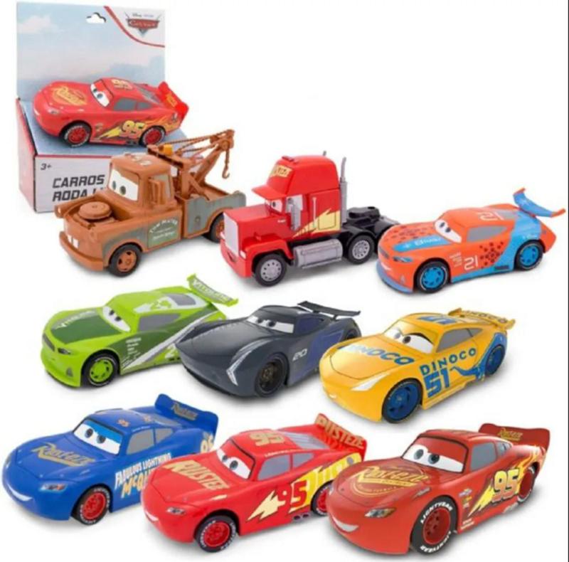 Carrinho Roda Livre Filme Disney Carros Com 13 Cm E 7 Modelos ...