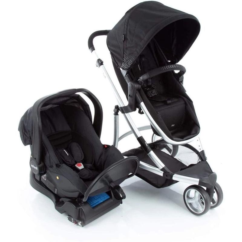 Carrinho travel system sky trio black class - infanti - Carrinho com ...