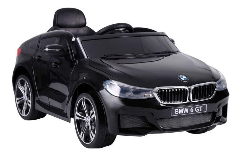 Carro Elétrico Infantil Passeio Mini BMW 6 GT Preto Recarregável Com ...