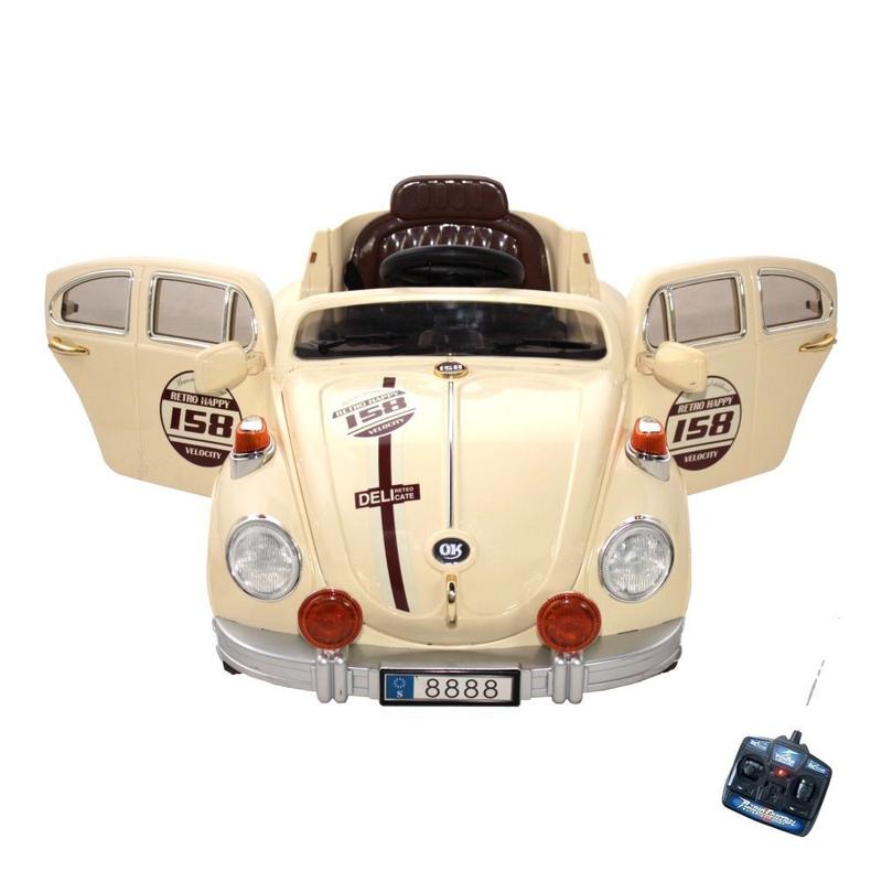 Carro Infantil Fusca Eletrico 6V Com Controle Remoto Bege - BEL BRINK ...
