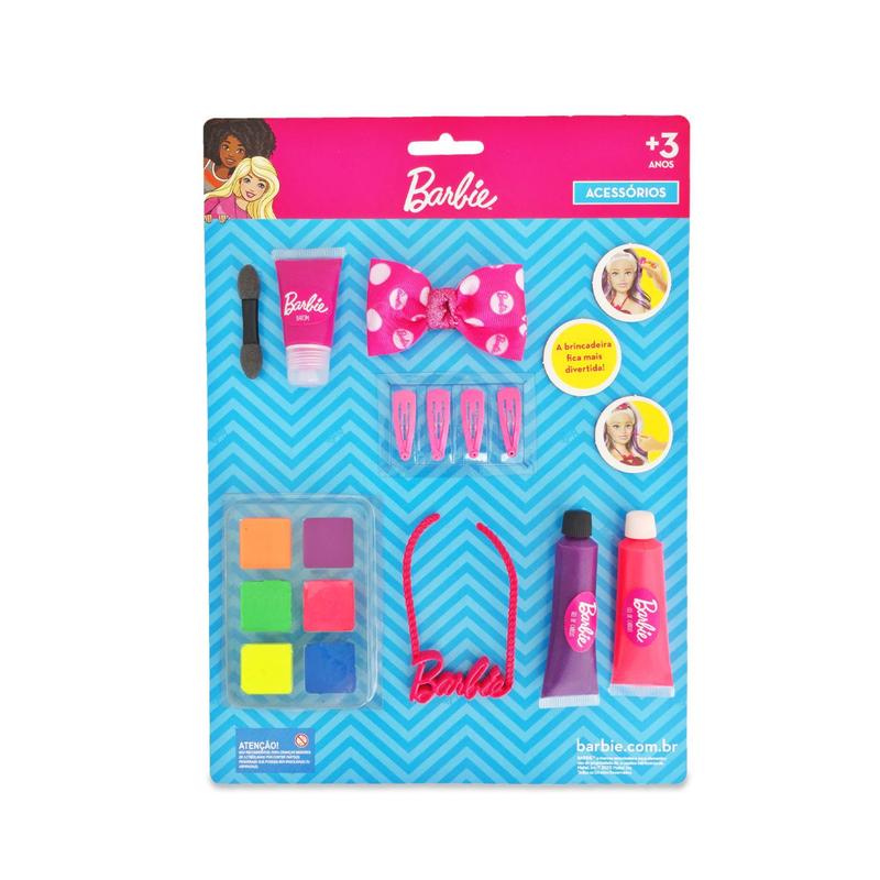 Cartela De Maquiagem Infantil Da Barbie 6015 - Pupee - Maquiagem ...