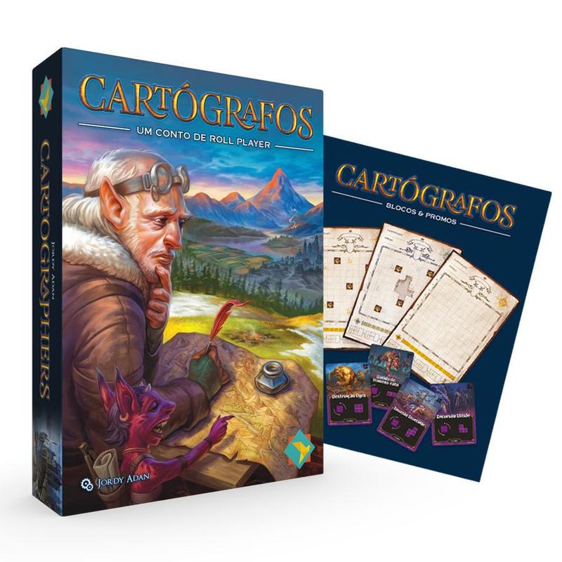 Cartógrafos (+Expansão Promos e Blocos) - Jogo da Editora Grok - Jogos ...