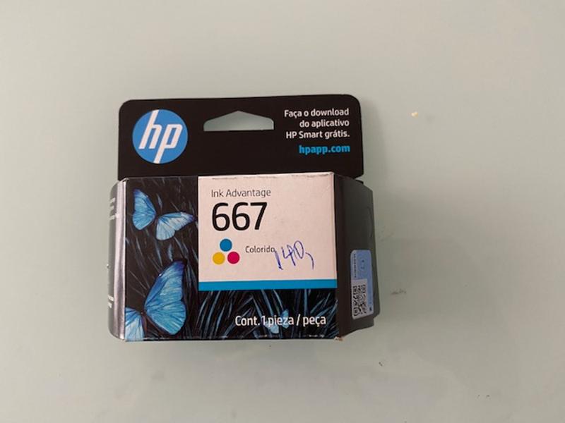 Cartucho 667 color original lacrado, ver fotos e ler descrição ...