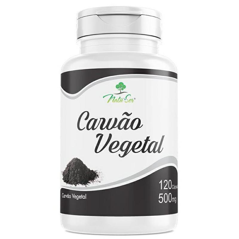 Carvão Vegetal Ativado 120 Cápsulas 500mg - NS - Fitoterápicos ...