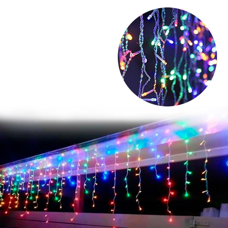 Cascata Pisca Pisca Natal Lampada 100 Led 3 Metros 8 Funções - KLIZZ ...