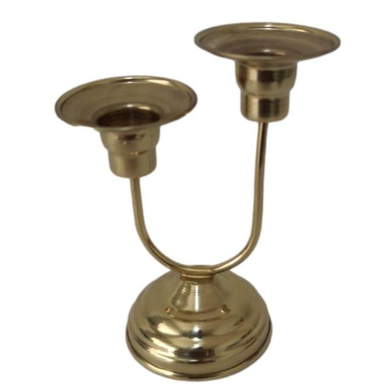 Castiçal Dourado - Artesanato Lider - Castiçal - Magazine Luiza