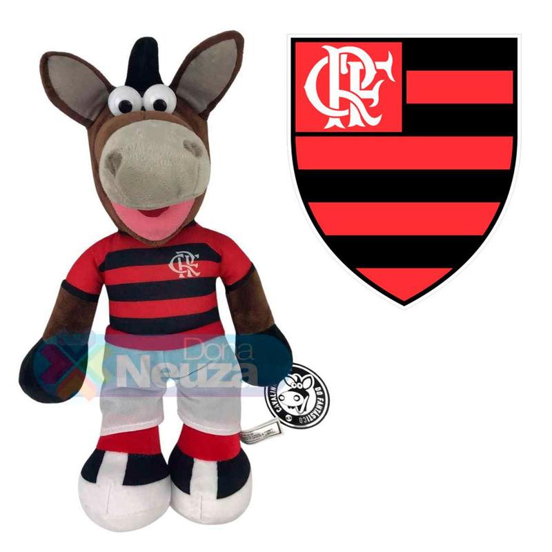 Cavalinho do Fantástico Flamengo Pelúcia Mengão Rubro Negro Carioca ...