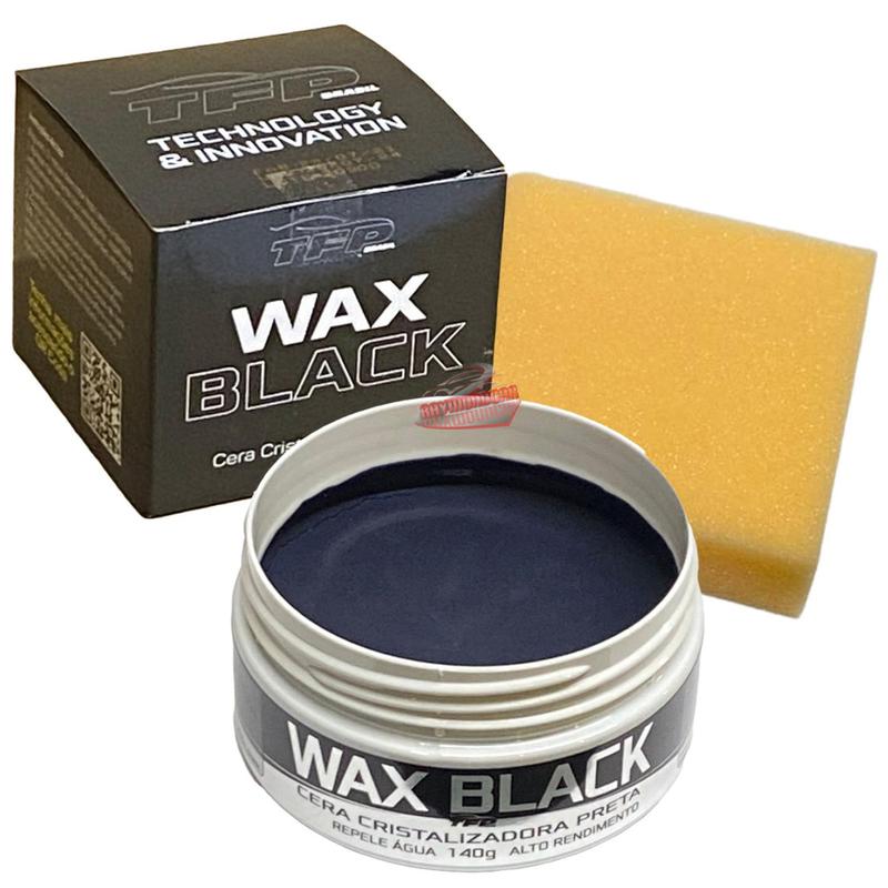 Cera Automotiva Cristalizadora Wax Black para carro preto 140g - TFP ...
