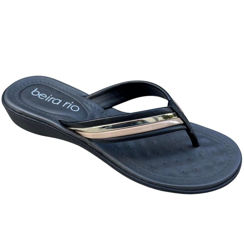 Chinelo Beira Rio Salto Baixo Tamanco Feminino Anatômico Leve ...