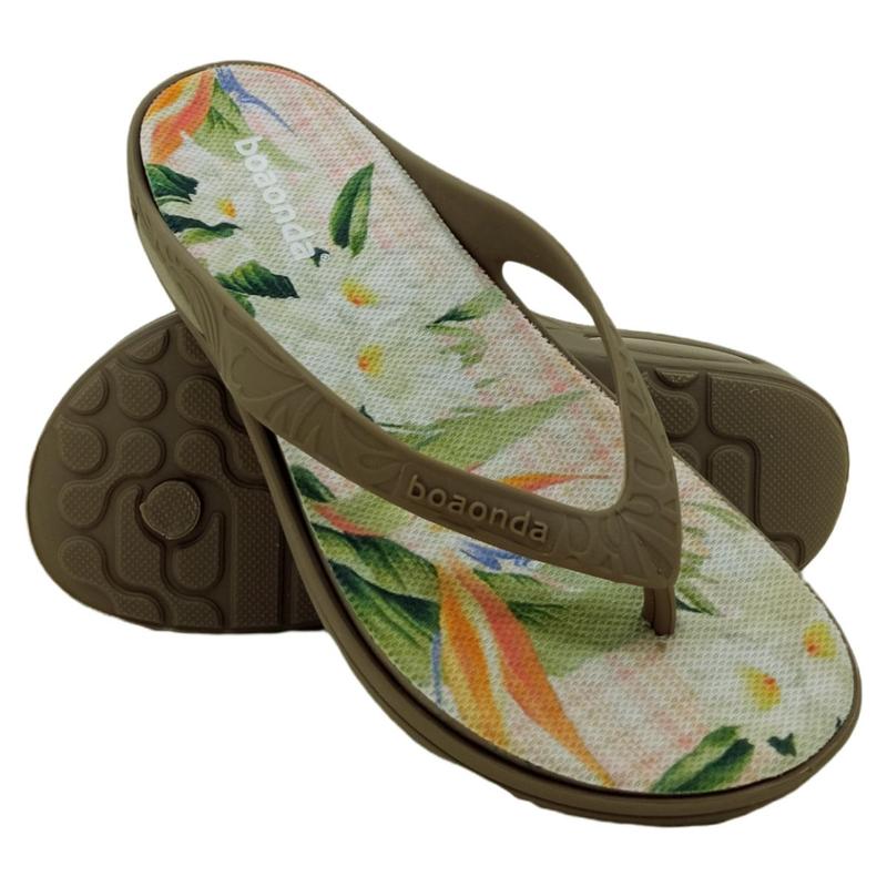 Chinelo Feminino Boa Onda Lily Super Confortável Palmilha Removível ...