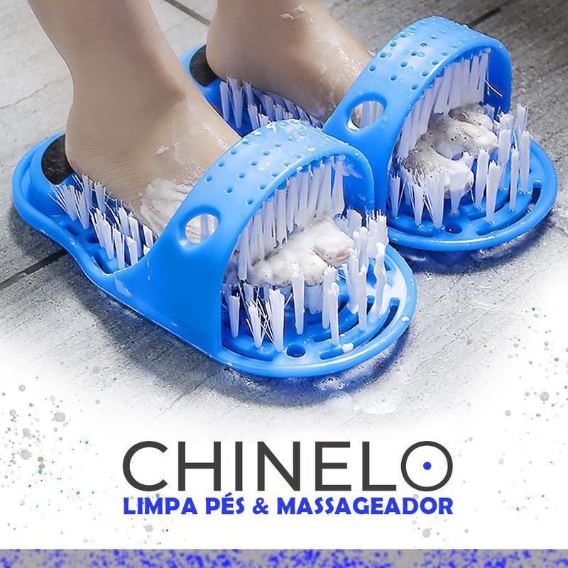 Chinelo Limpador Com Escova Para Pés Massageador De Banho - Get It Well ...