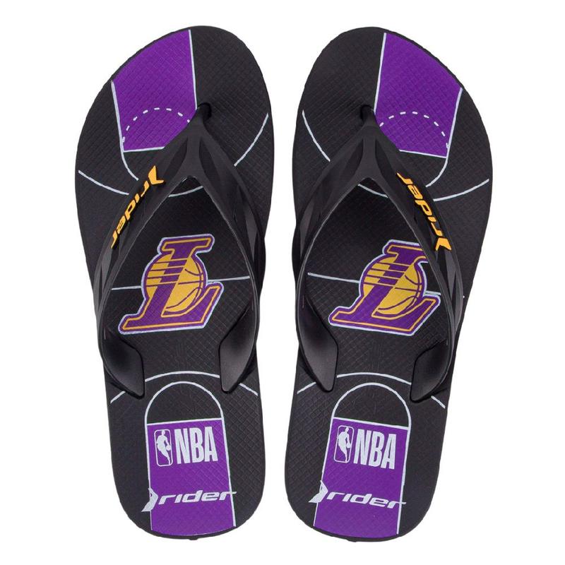 Chinelo Masculino Rider Street NBA Los Angeles Lakers Preto - Chinelo ...