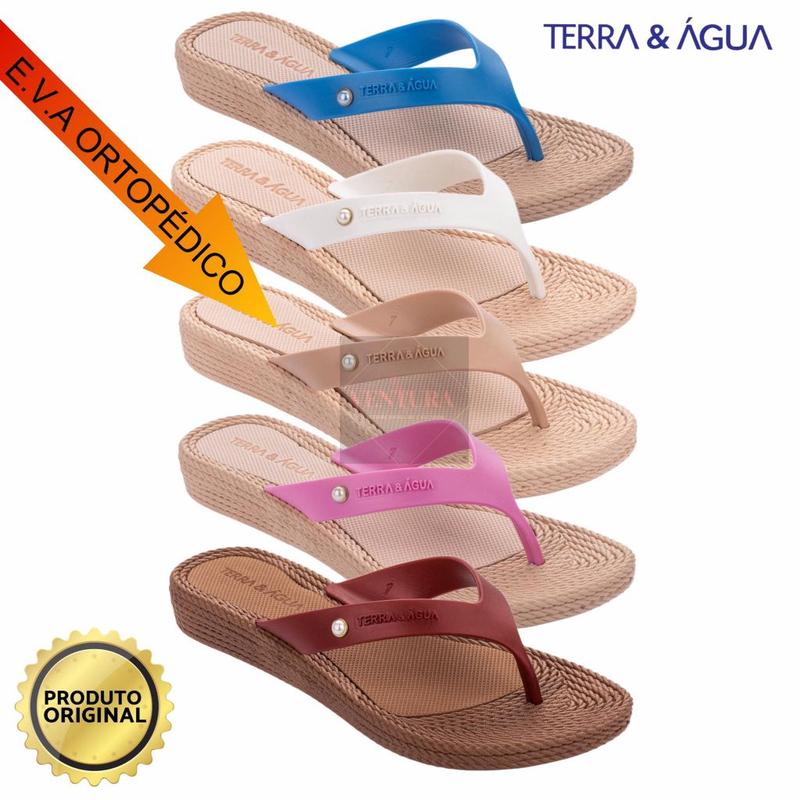 Chinelo terra & agua original confortável de dedo anatômico para ...