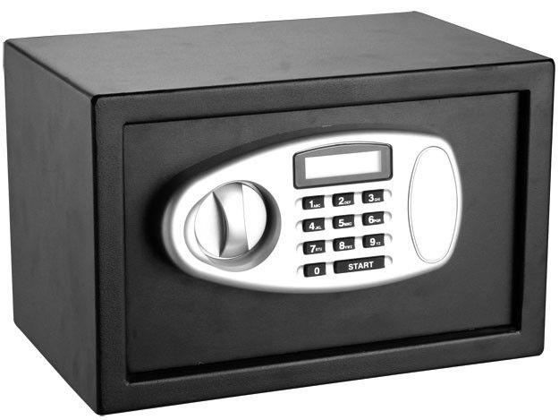 Cofre Pequeno Tela LCD com Chave de Segurança - Safewell Burglary Safe ...