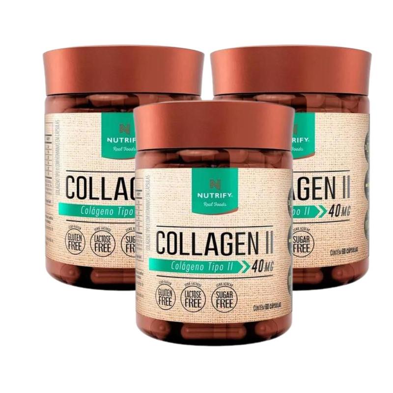Colágeno Tipo 2 Uc 2 60 Cápsulas Nutrify Kit 06 Meses - Colágeno ...