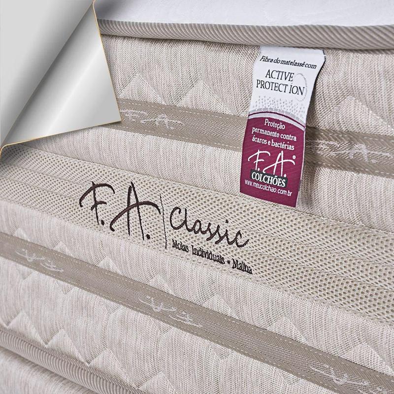 Colchão Classic F.A Colchões Casal 138x188x33cm - F.A. Colchões ...