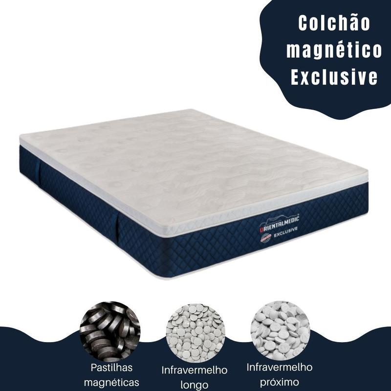 Colchão magnético casal Exclusive ótimo para coluna lombar - Oriental ...