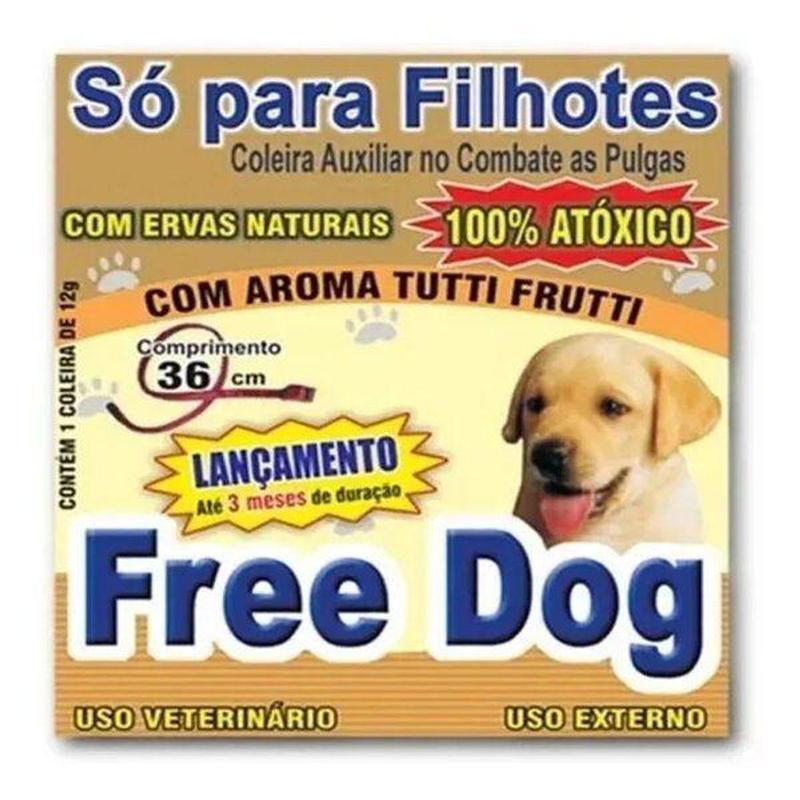 Coleira Anti Pulgas Free Dog 36cm Para Cachorro Filhote - Ferplast ...