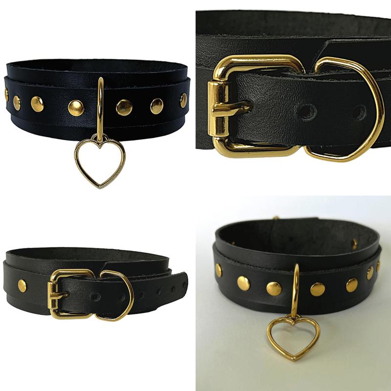 Coleira Choker Gargantilha Feminina Masculina Humana Couro Legítimo Sub ...