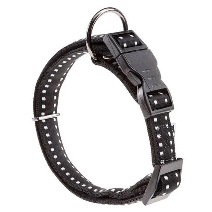 Ferplast Hundehalsband Aus Nylon Mit Metall-Schnalle – Verschiedene Farben, Verchromt, Langlebig