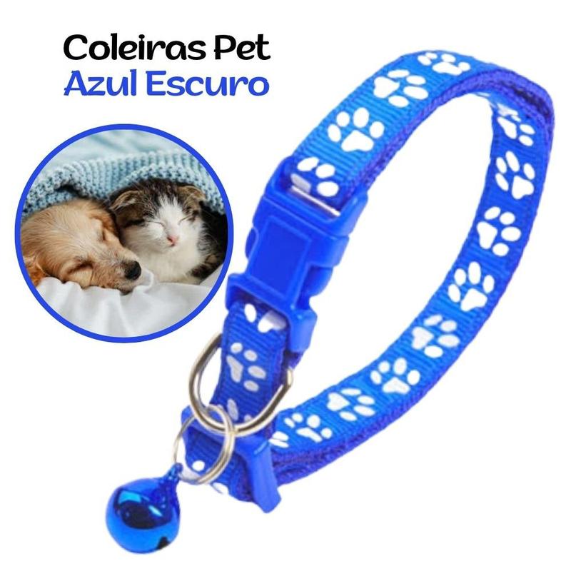 Coleira Para Gata Com Laço E Sino - 2 Unidades Rosa - Algodão Ajustável