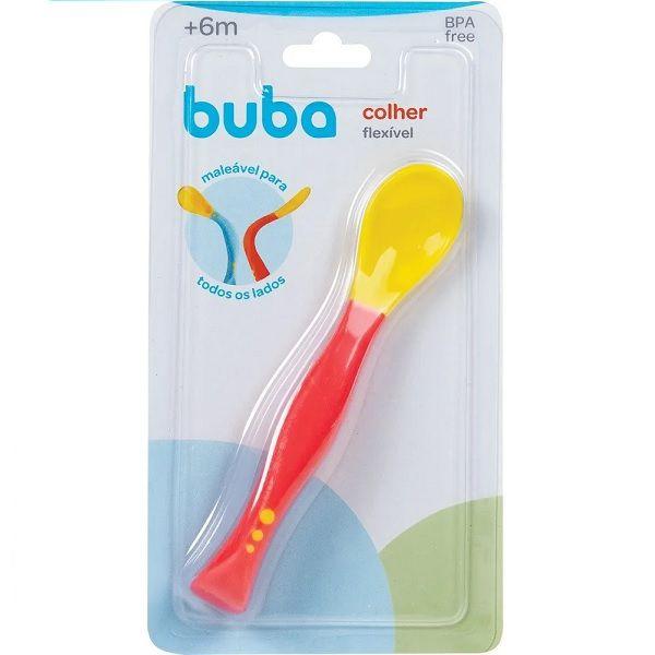 Colher para Bebe Introduçao Alimentar Torta Flexivel - Buba - Colheres ...