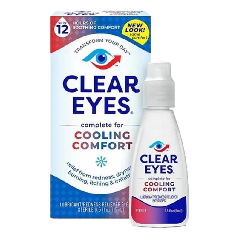 Colírio Clear Eyes Cooling Para Alívio Dos Olhos Vermelhos - Colírio ...