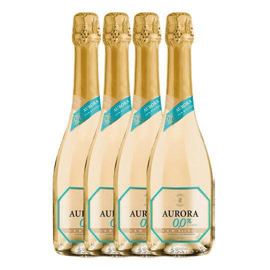 Combo 4 Gaseificado Sem Álcool Aurora 0,0% - 750 Ml - Vinícola Aurora ...