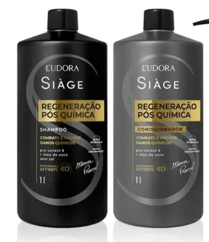 Combo Siàge Expert Regeneração Pós Química 1 litro Eudora - Kit de ...