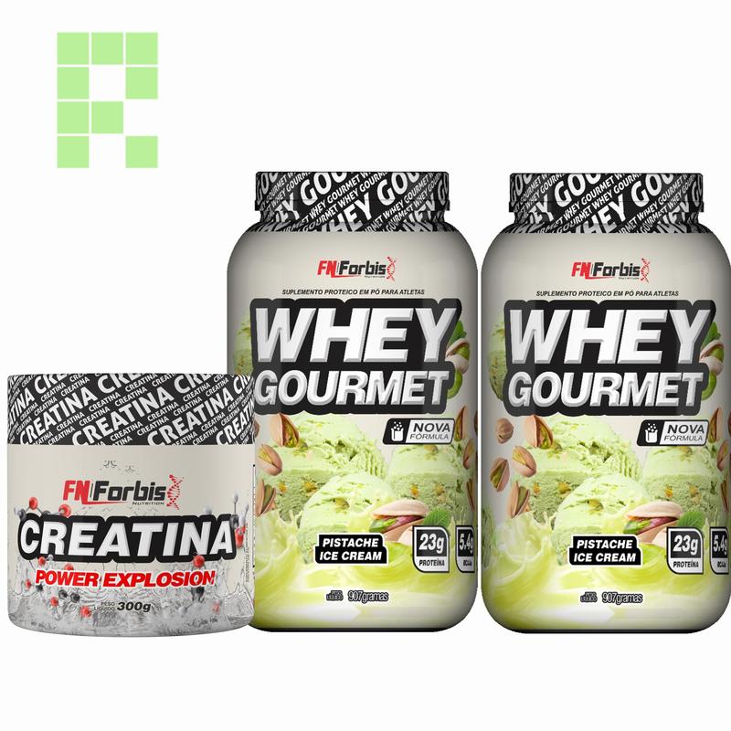 COMBO WHEY E CREATINA 2 Whey Protein Gourmet Pote 907g e 1 Creatina ...