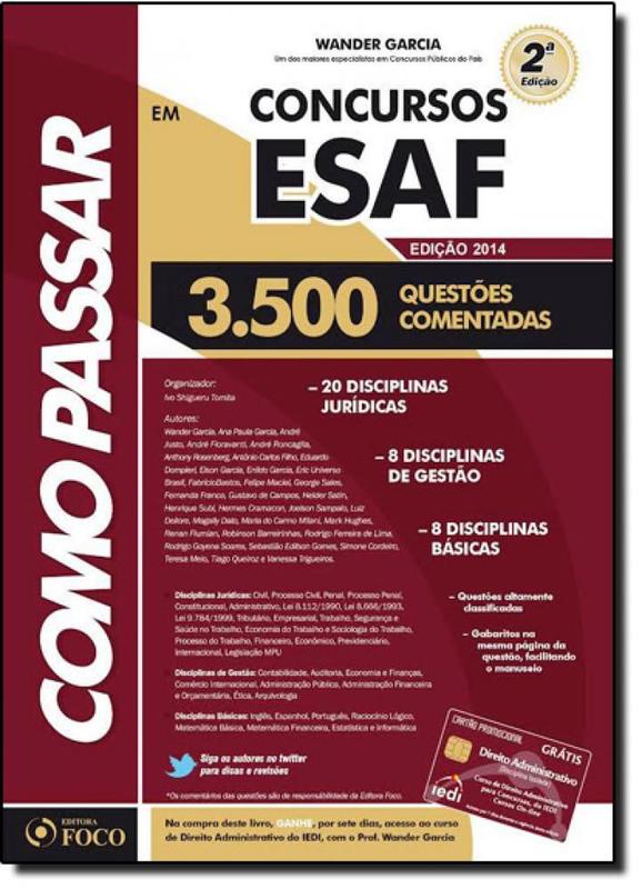 Como Passar em Concursos da Esaf: 3500 Questões Comentadas - Livros ...
